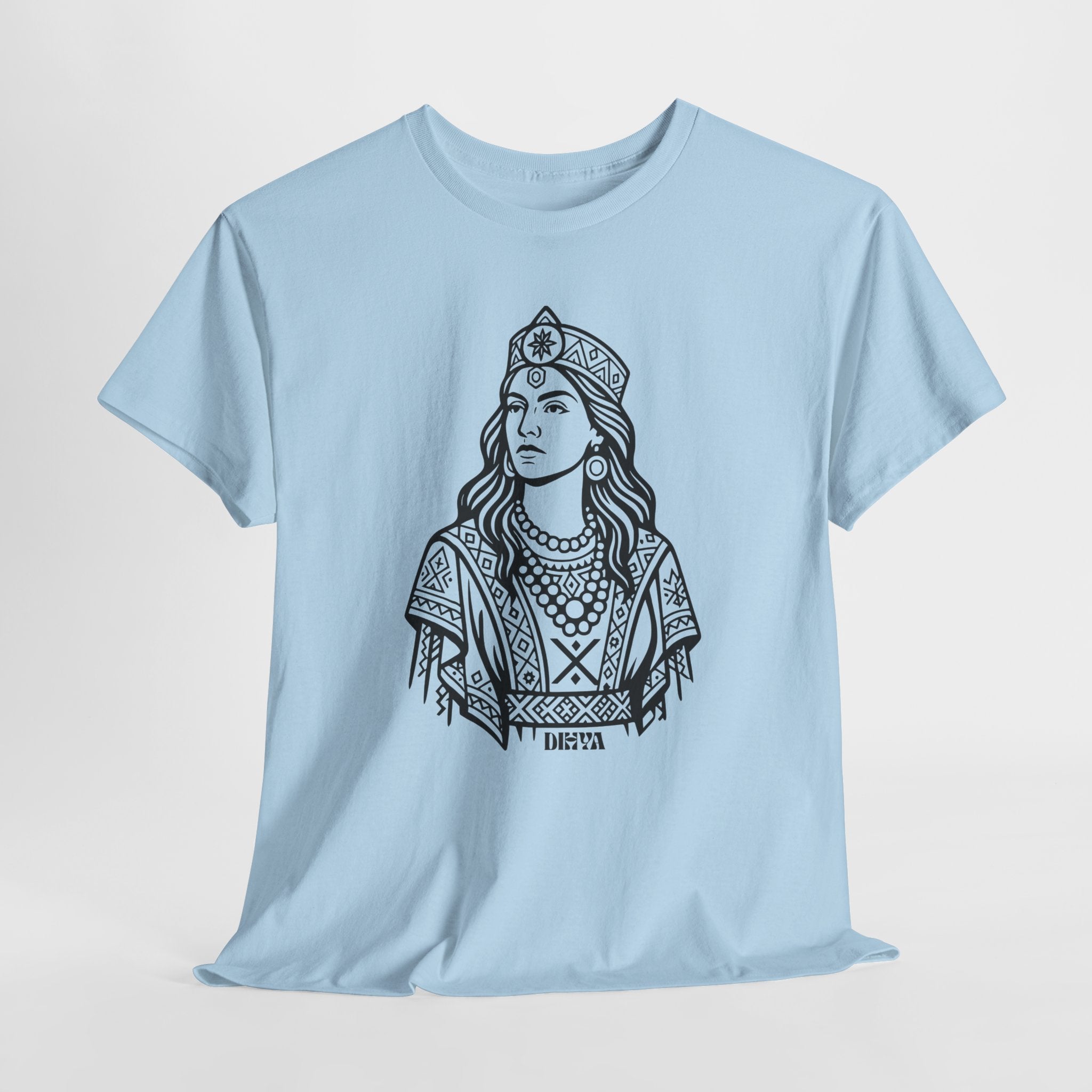 T-shirt Dihya – La Reine Guerrière Amazighe | Icône de la Résistance Kabyle