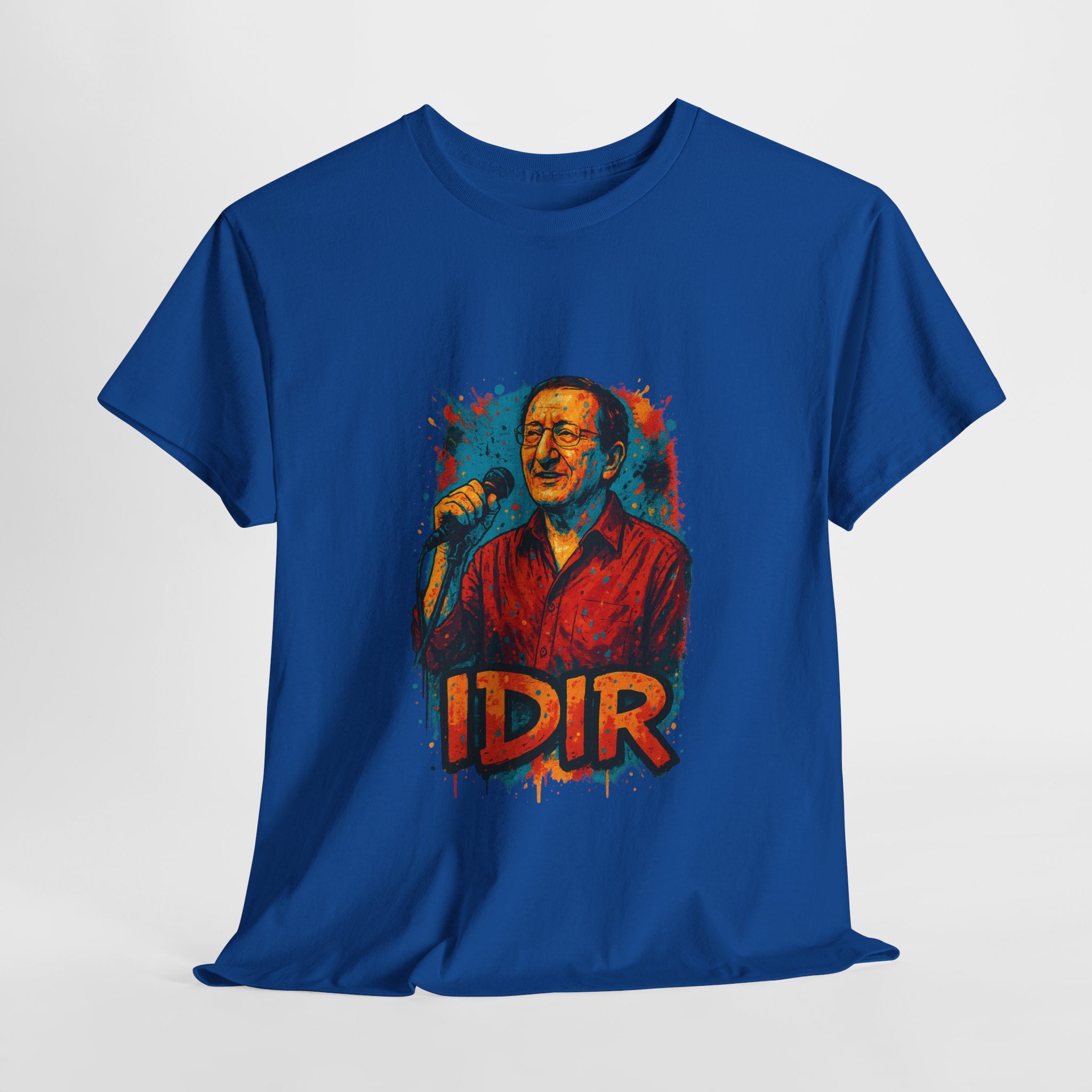 T-shirt Idir sur Scène – Portrait Graffiti Street Art Kabyle