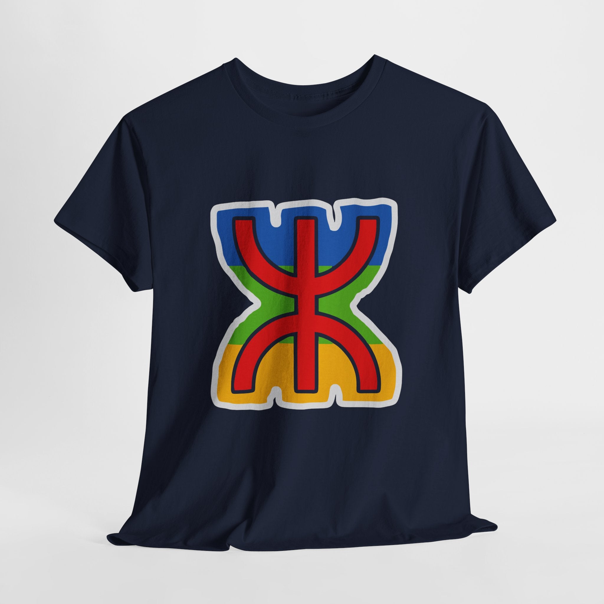 T-shirt Amazigh ⵣ aux couleurs du drapeau berbère – Streetwear Kabyle Unisexe