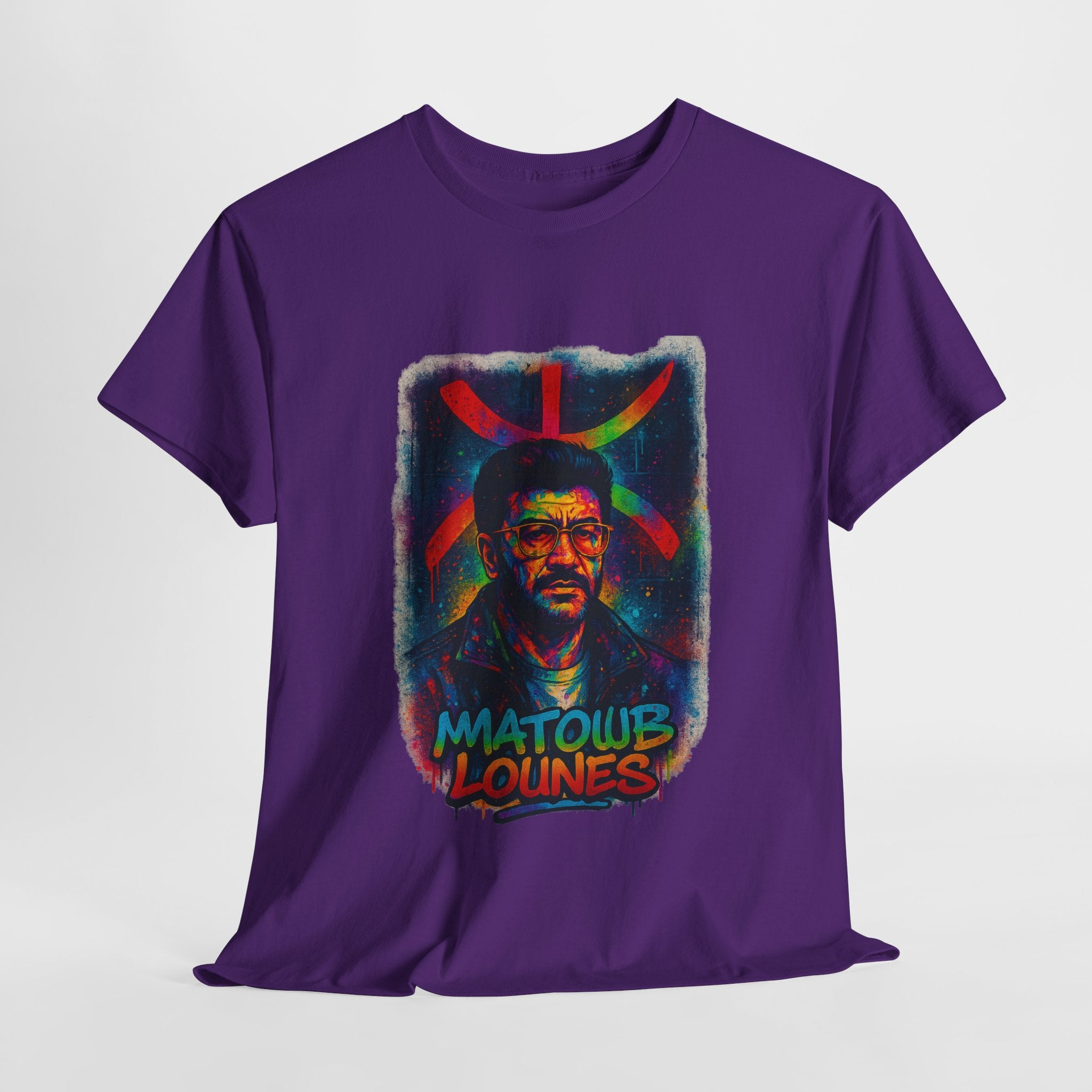 T-shirt Matoub Lounès – Portrait avec Symbole Amazigh