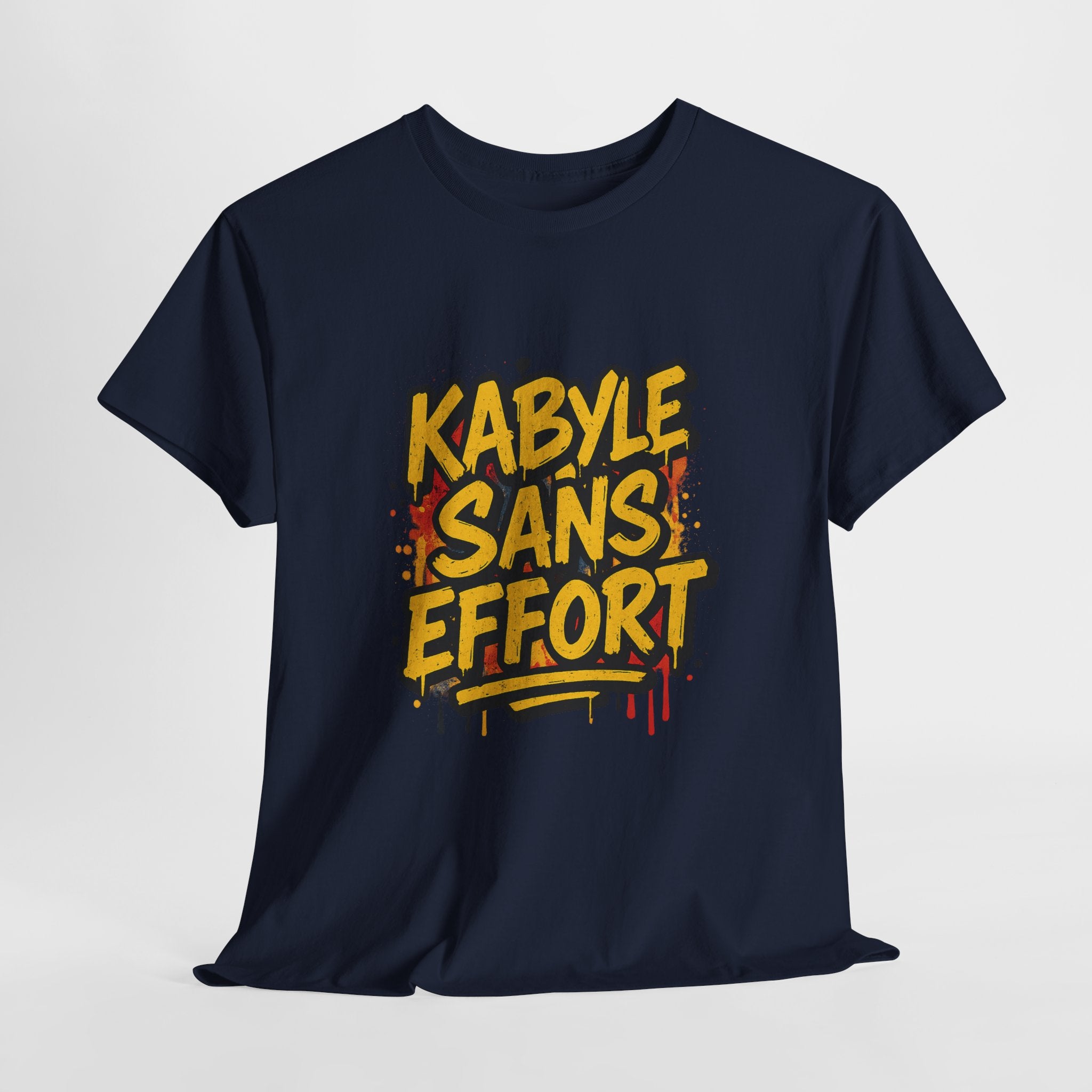 T-shirt Kabyle Sans Effort – Slogan Graffiti Street Art Amazigh