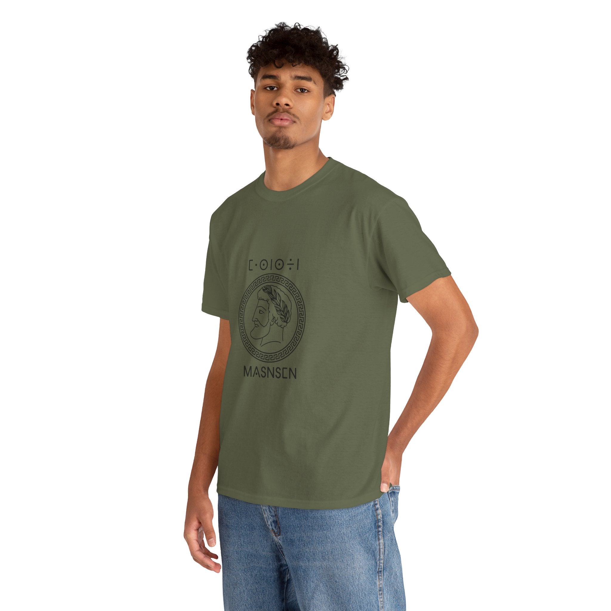 T-shirt Massinissa (Masnsen) – Roi Amazigh en Latin & Tifinagh