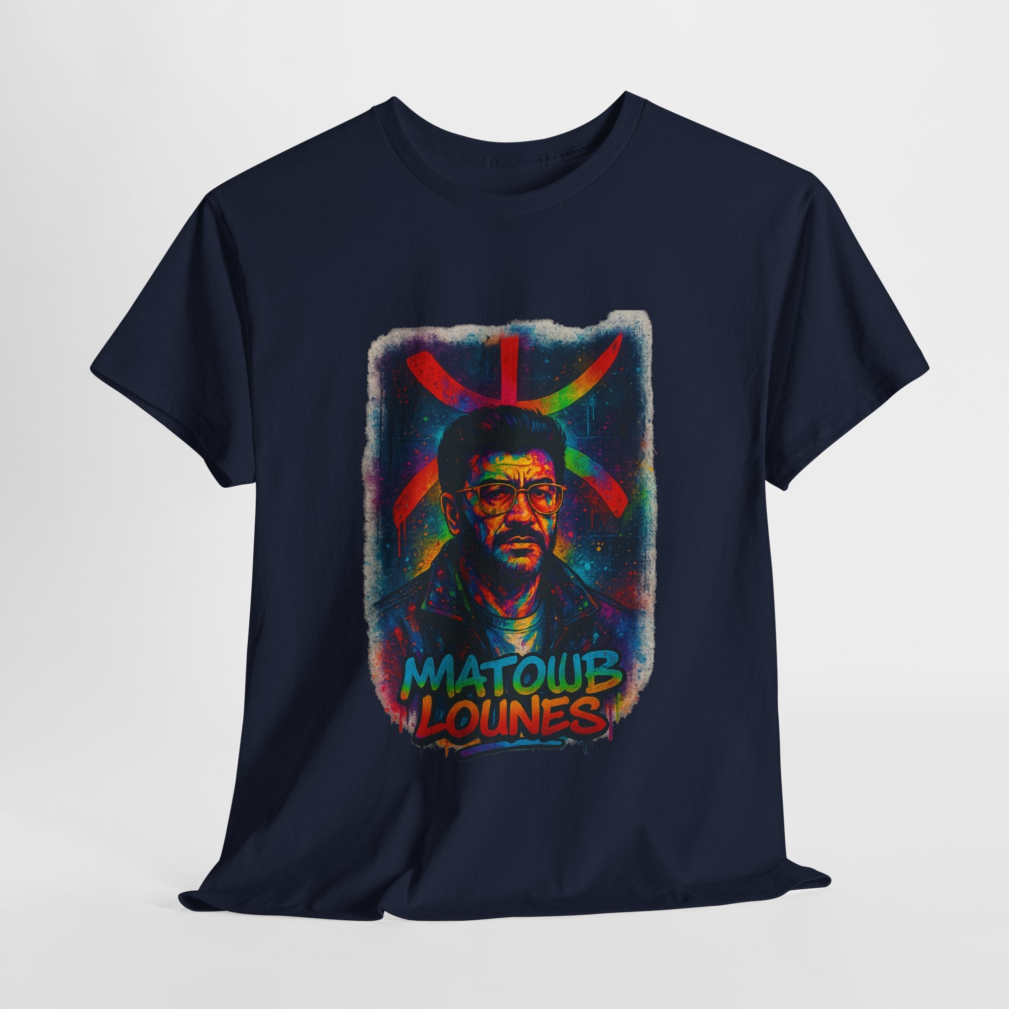 T-shirt Matoub Lounès – Portrait avec Symbole Amazigh
