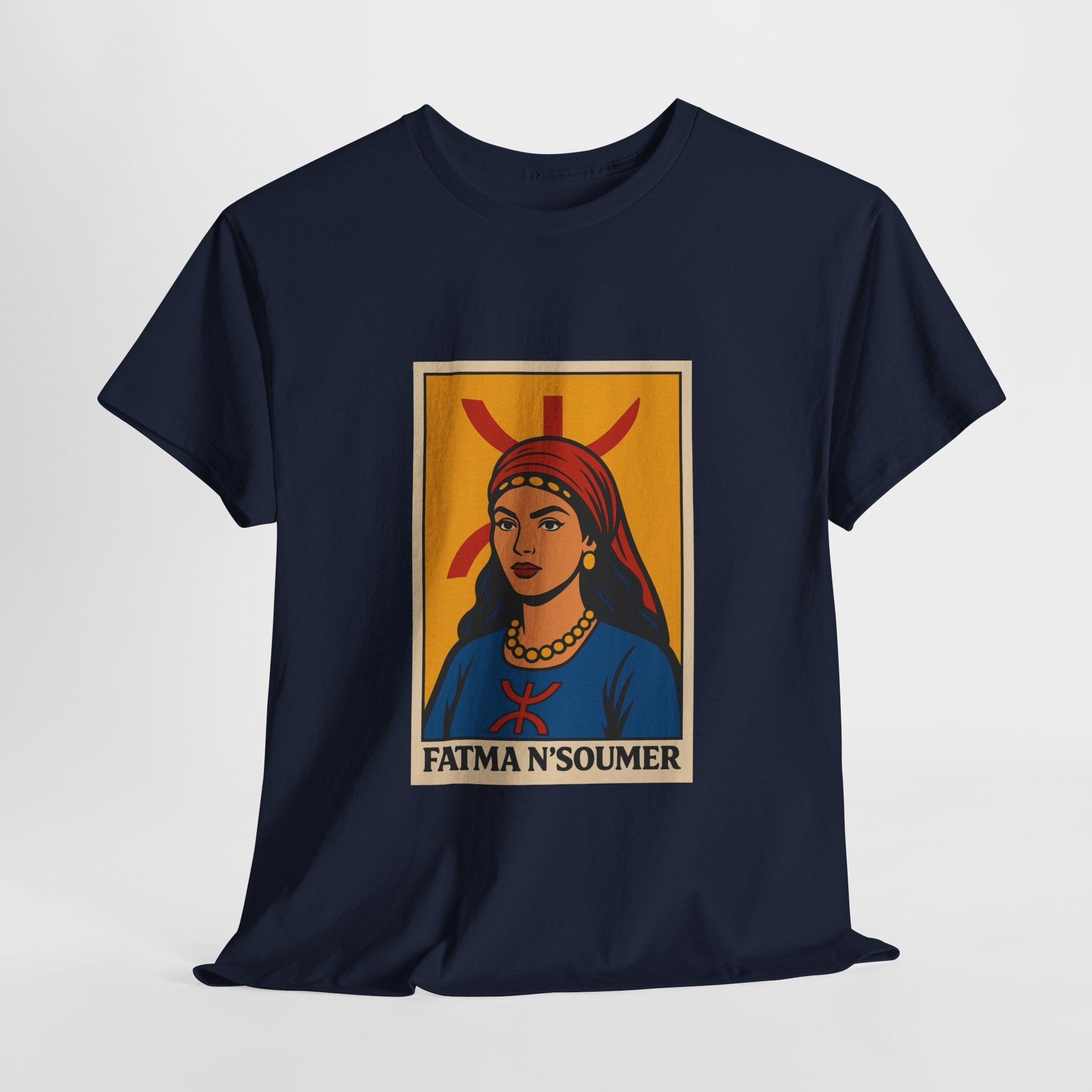 T-shirt Fatma N’soumer Pop Art – Symbole Amazigh ⵣ (Yaz)