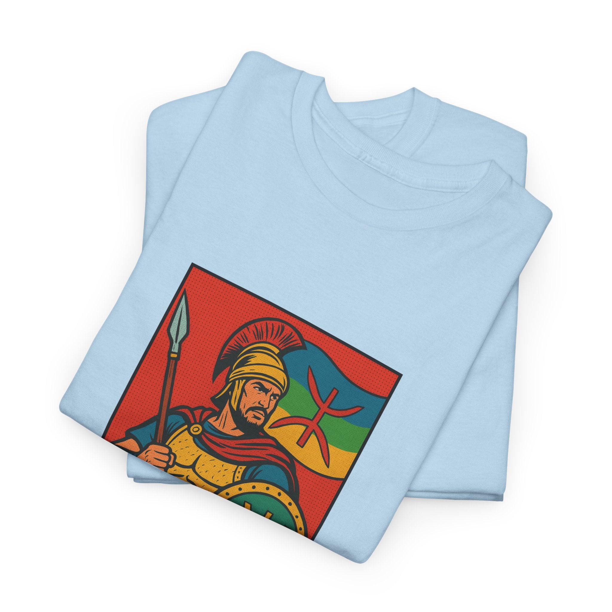 T-shirt Massinissa Guerrier Kabyle – Lance et Bouclier