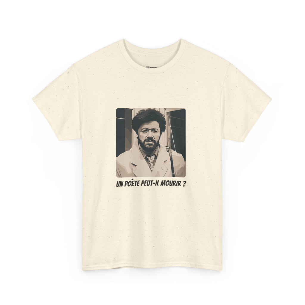 T-shirt Matoub Lounes – Citation “Un poète peut-il mourir ?” – Icône Berbère
