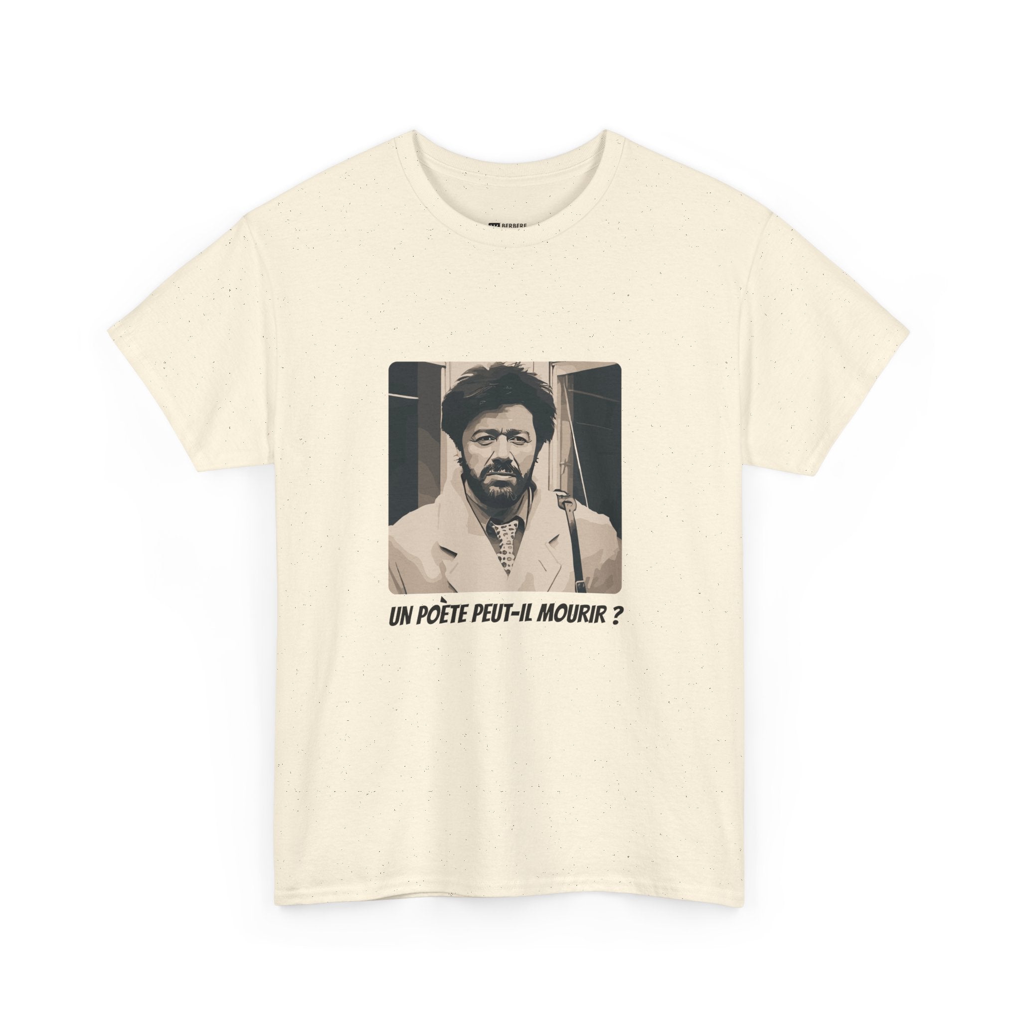 T-shirt Matoub Lounes – Citation “Un poète peut-il mourir ?” – Icône Berbère