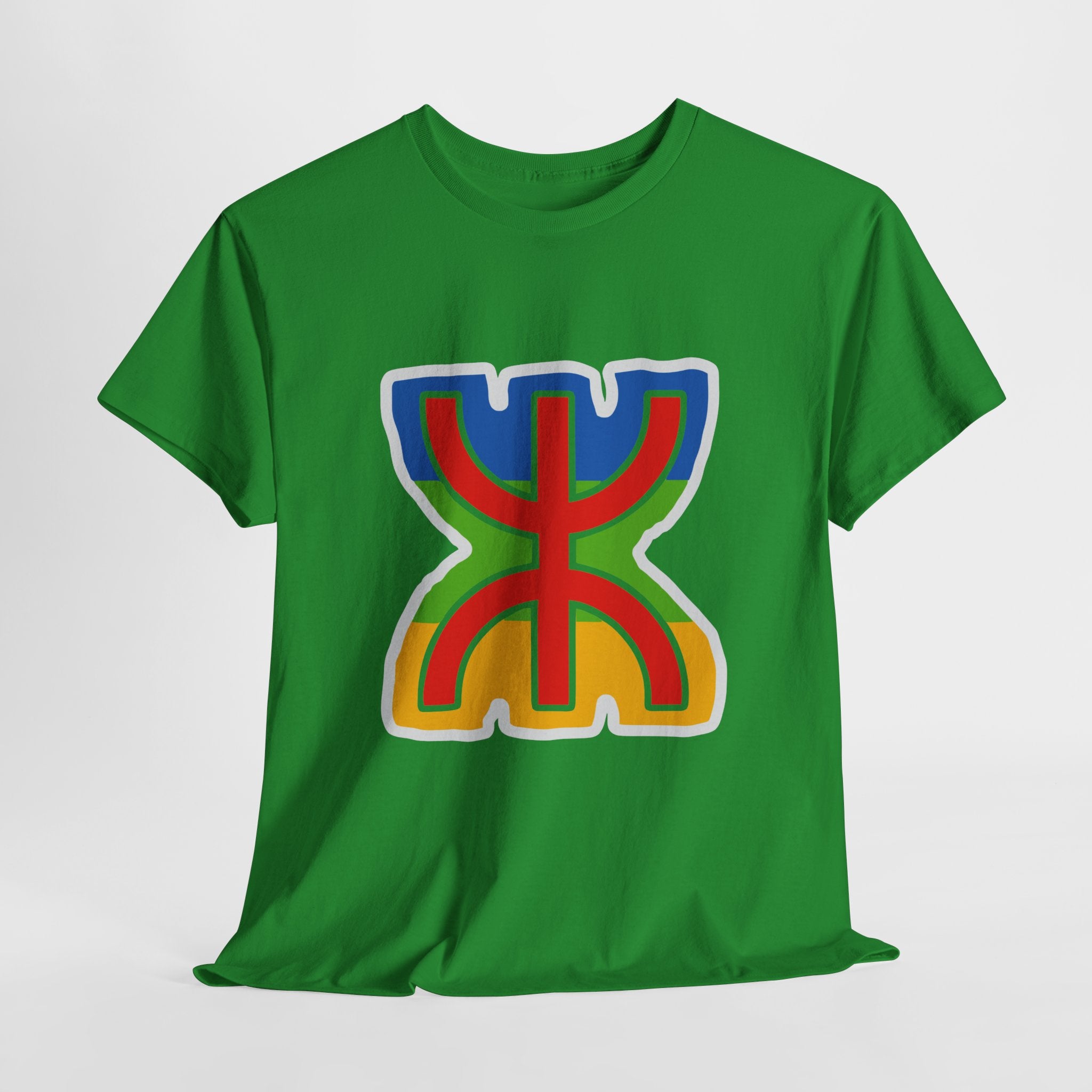 T-shirt Amazigh ⵣ aux couleurs du drapeau berbère – Streetwear Kabyle Unisexe