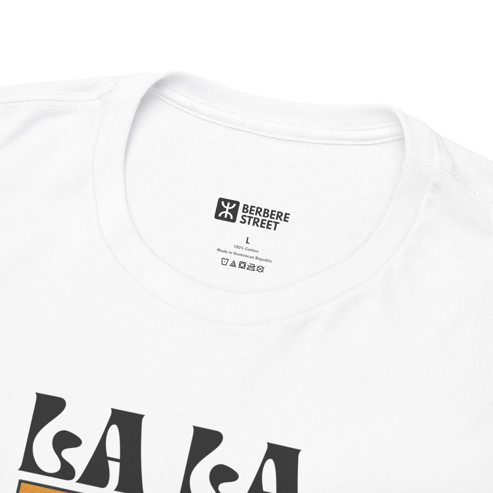 T-shirt Lalla Fatma N’Soumer – Héroïne Kabyle avec Épée et Bouclier