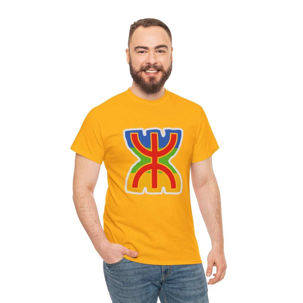 T-shirt Amazigh ⵣ aux couleurs du drapeau berbère – Streetwear Kabyle Unisexe