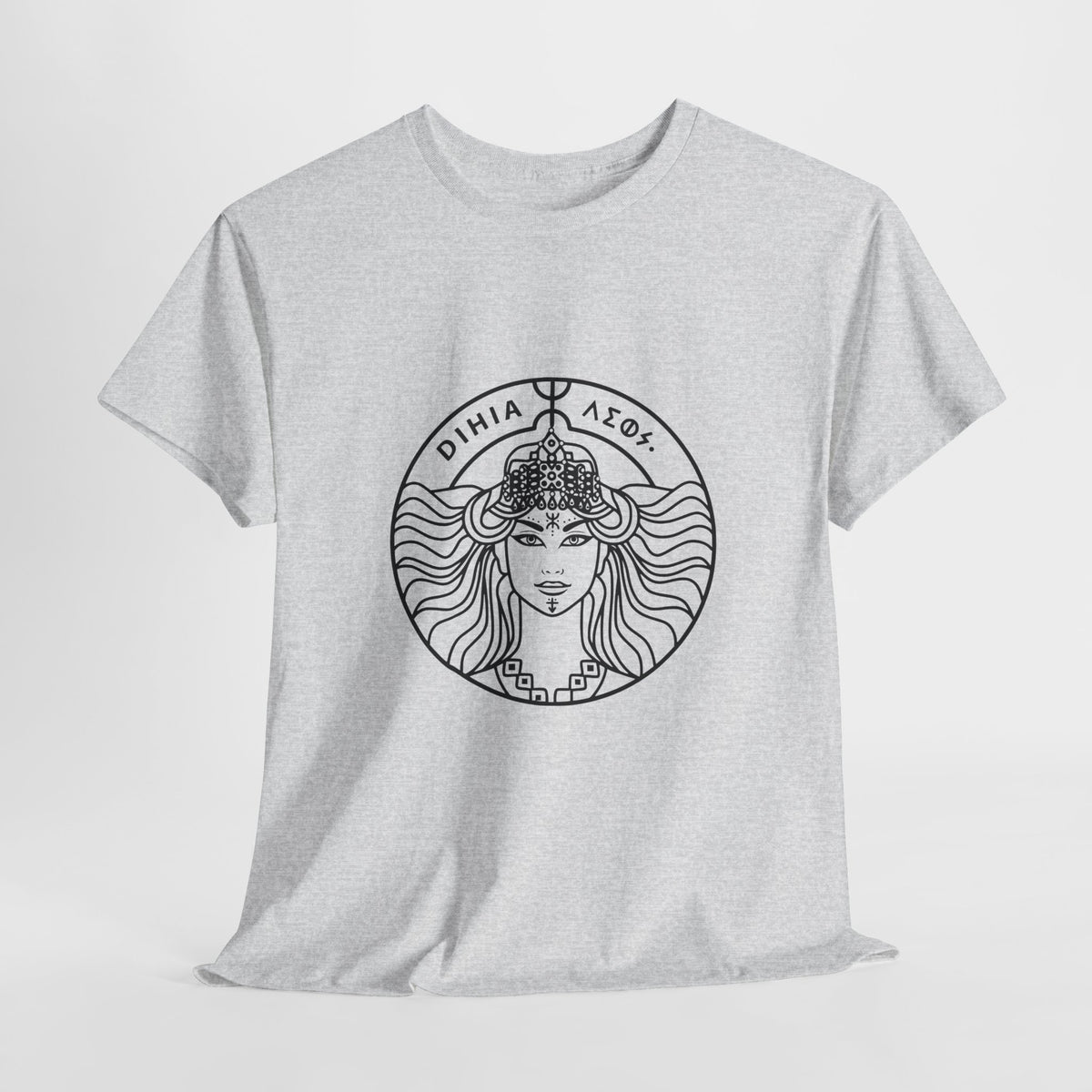 T-shirt Dihya Guerrière Berbère – Style Minimaliste Berbère