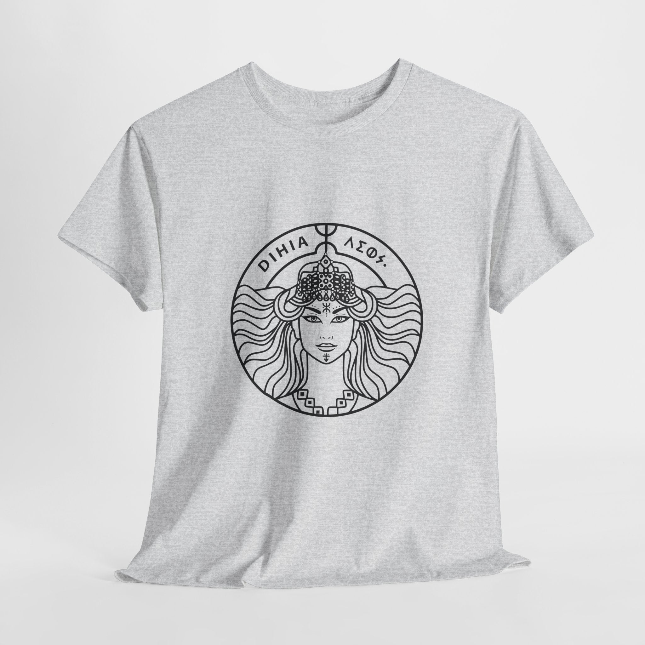 T-shirt Dihya Guerrière Berbère – Style Minimaliste Berbère
