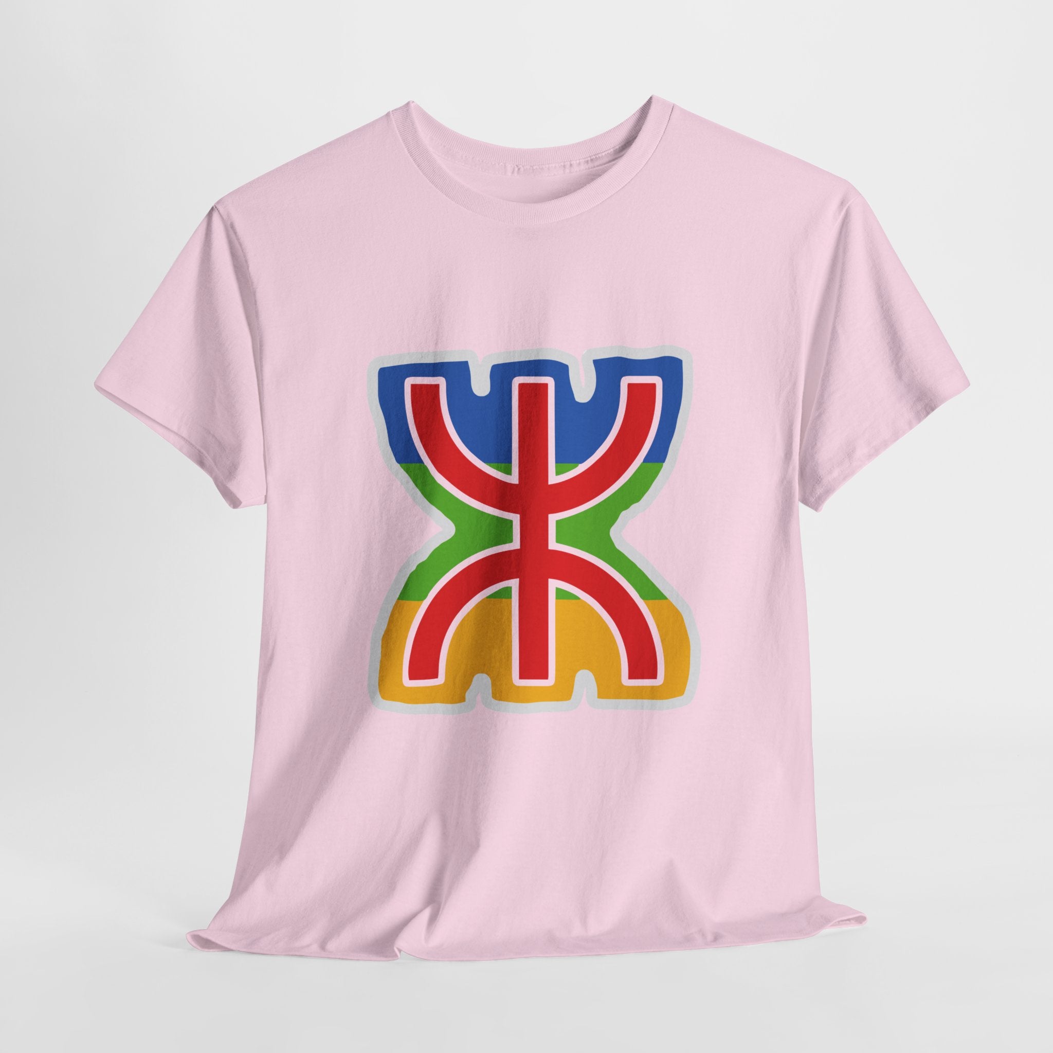 T-shirt Amazigh ⵣ aux couleurs du drapeau berbère – Streetwear Kabyle Unisexe