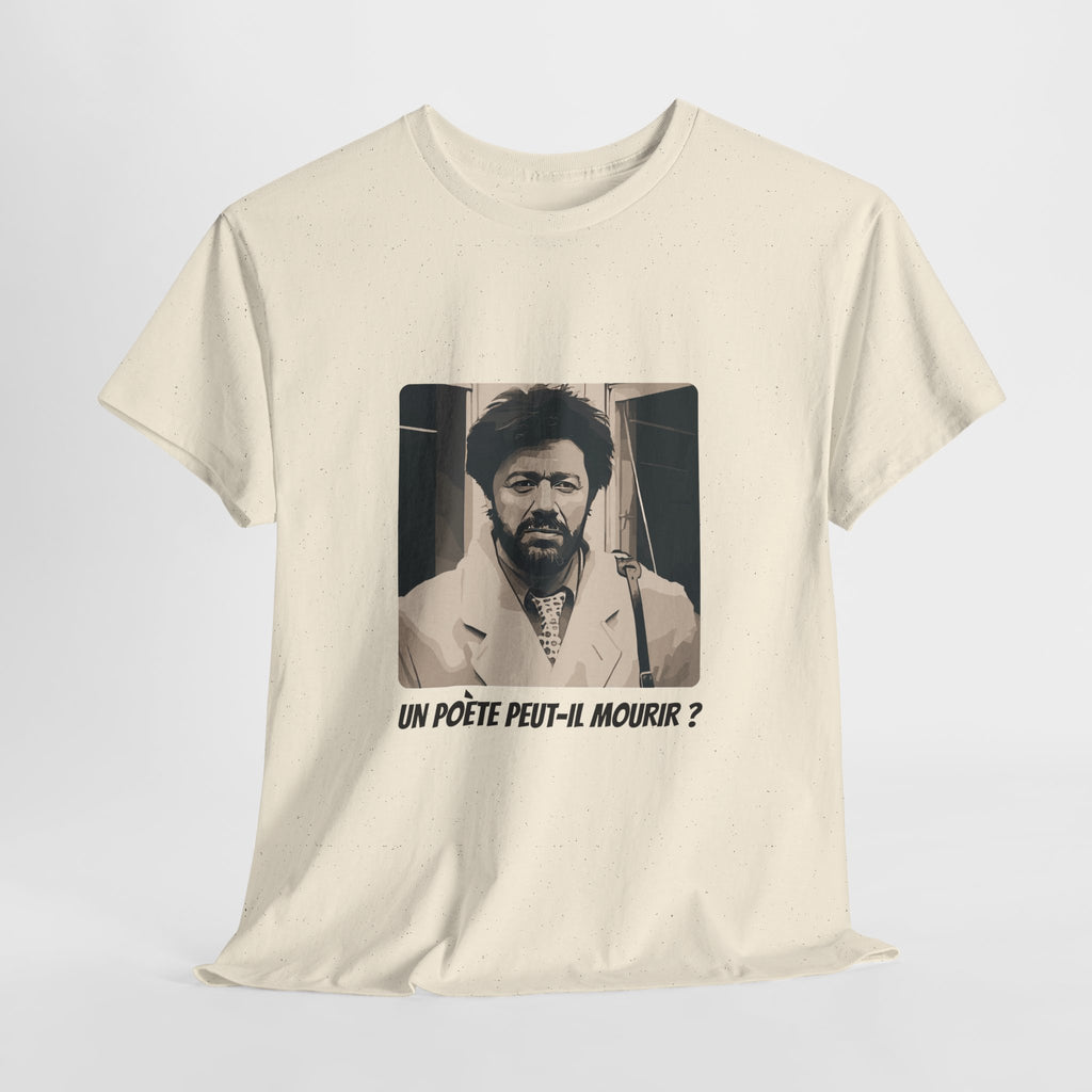 T-shirt Matoub Lounes – Citation “Un poète peut-il mourir ?” – Icône Berbère