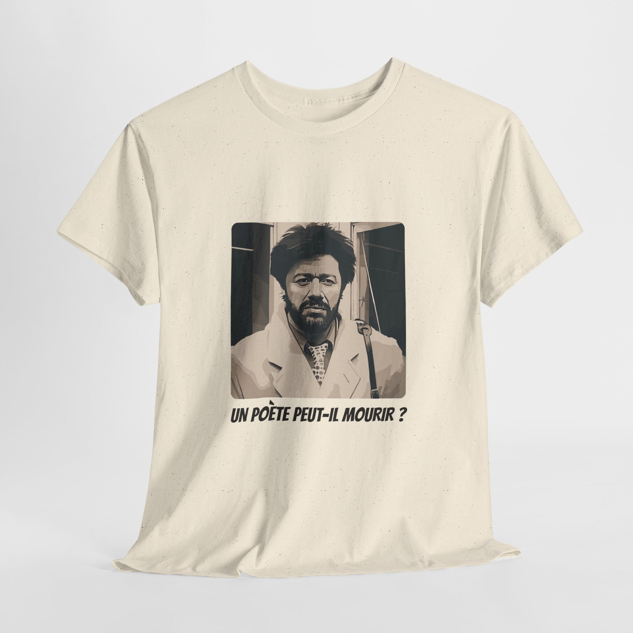 T-shirt Matoub Lounes – Citation “Un poète peut-il mourir ?” – Icône Berbère
