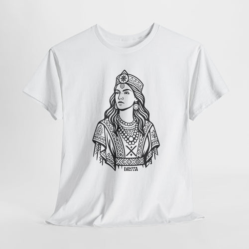 T-shirt Dihya – La Reine Guerrière Amazighe | Icône de la Résistance Kabyle