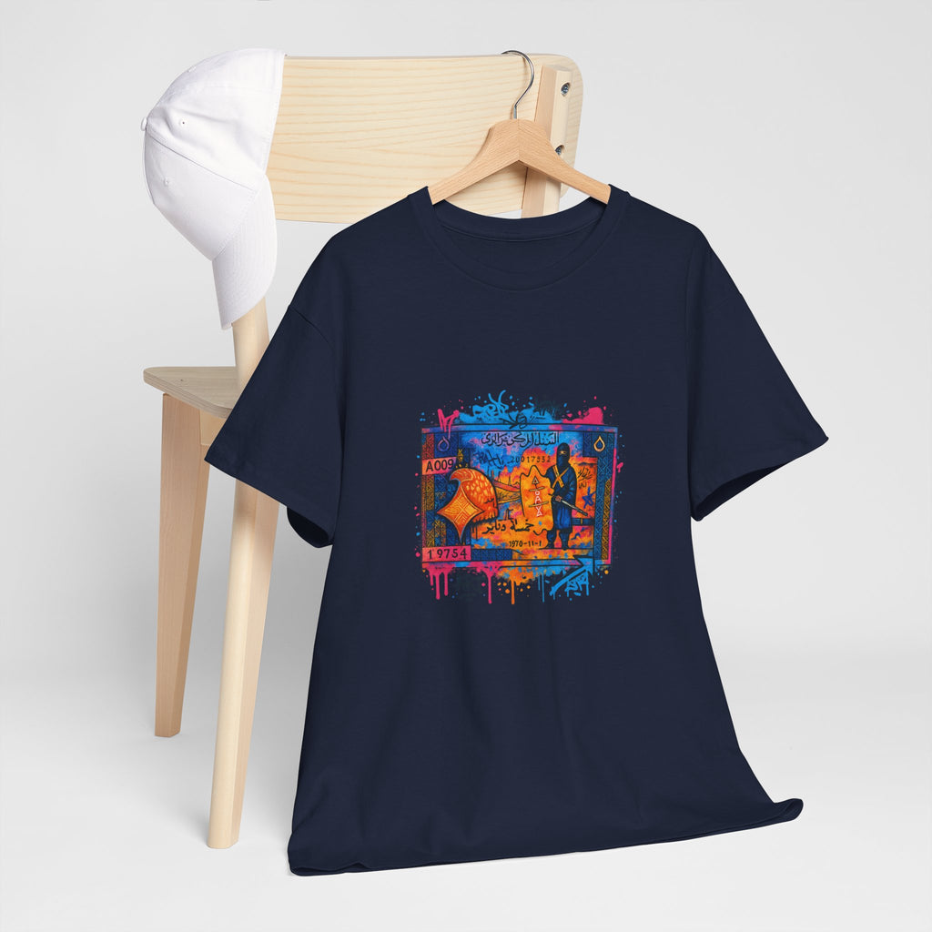 T-shirt Billet 5 Dinars Algérien – Illustrations de M’hamed Issiakhem (1964 & 1970)