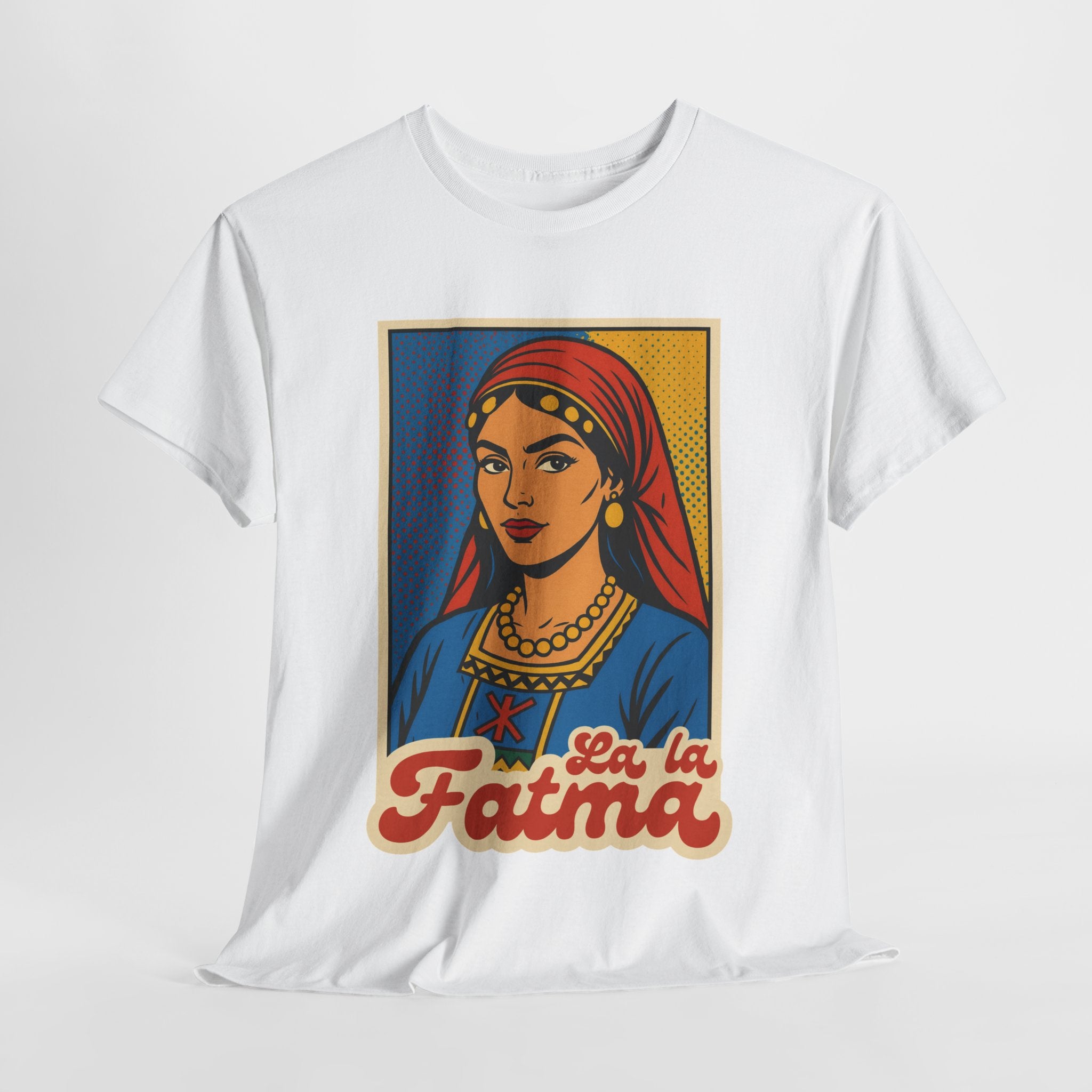 T-shirt Lalla Fatma N’Soumer – Héroïne Kabyle | Style Pop Art