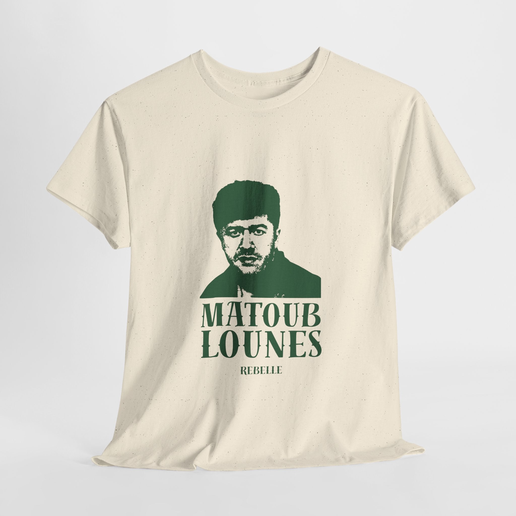 T-shirt Matoub Lounes “Rebelle” – Icône Berbère style Vintage