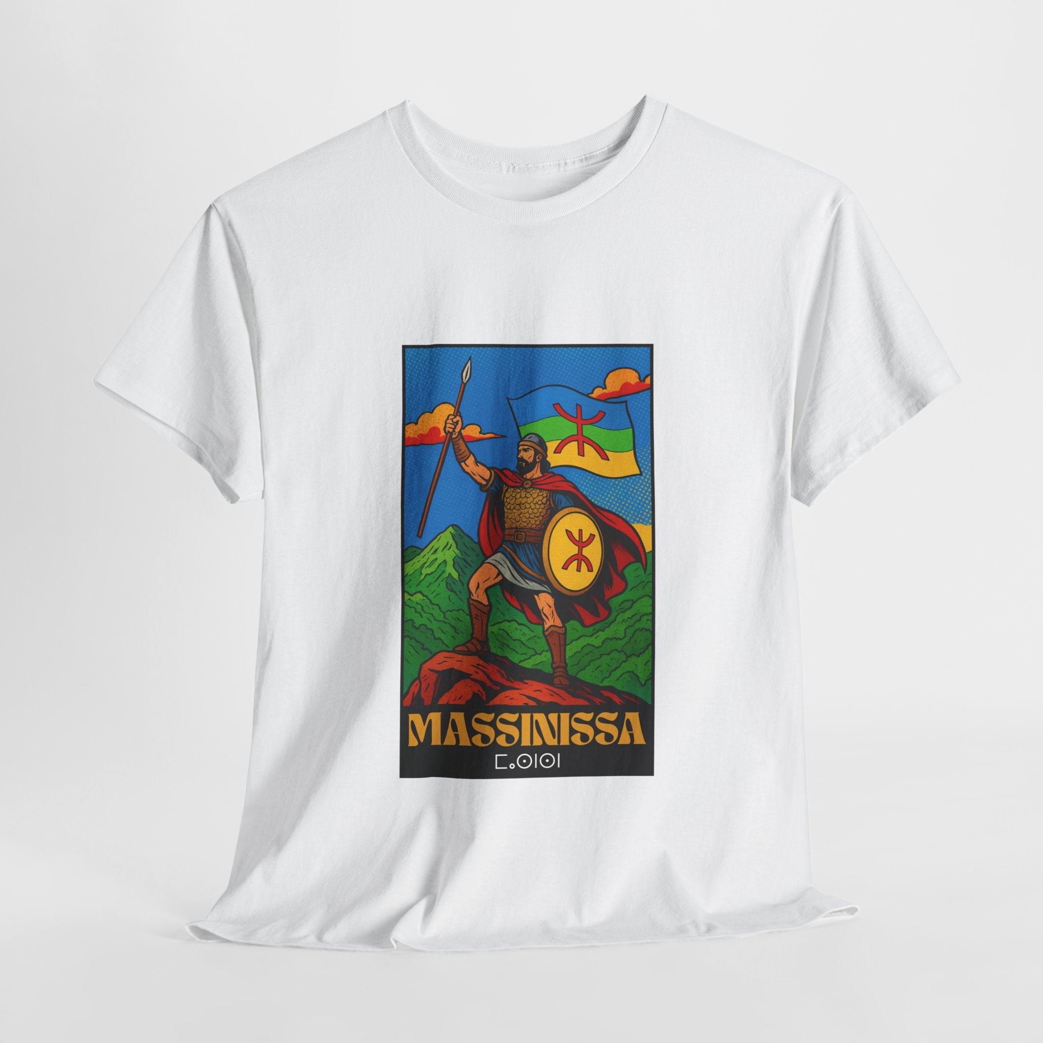 T-shirt Massinissa dans les Montagnes Kabyles – Histoire et Fierté