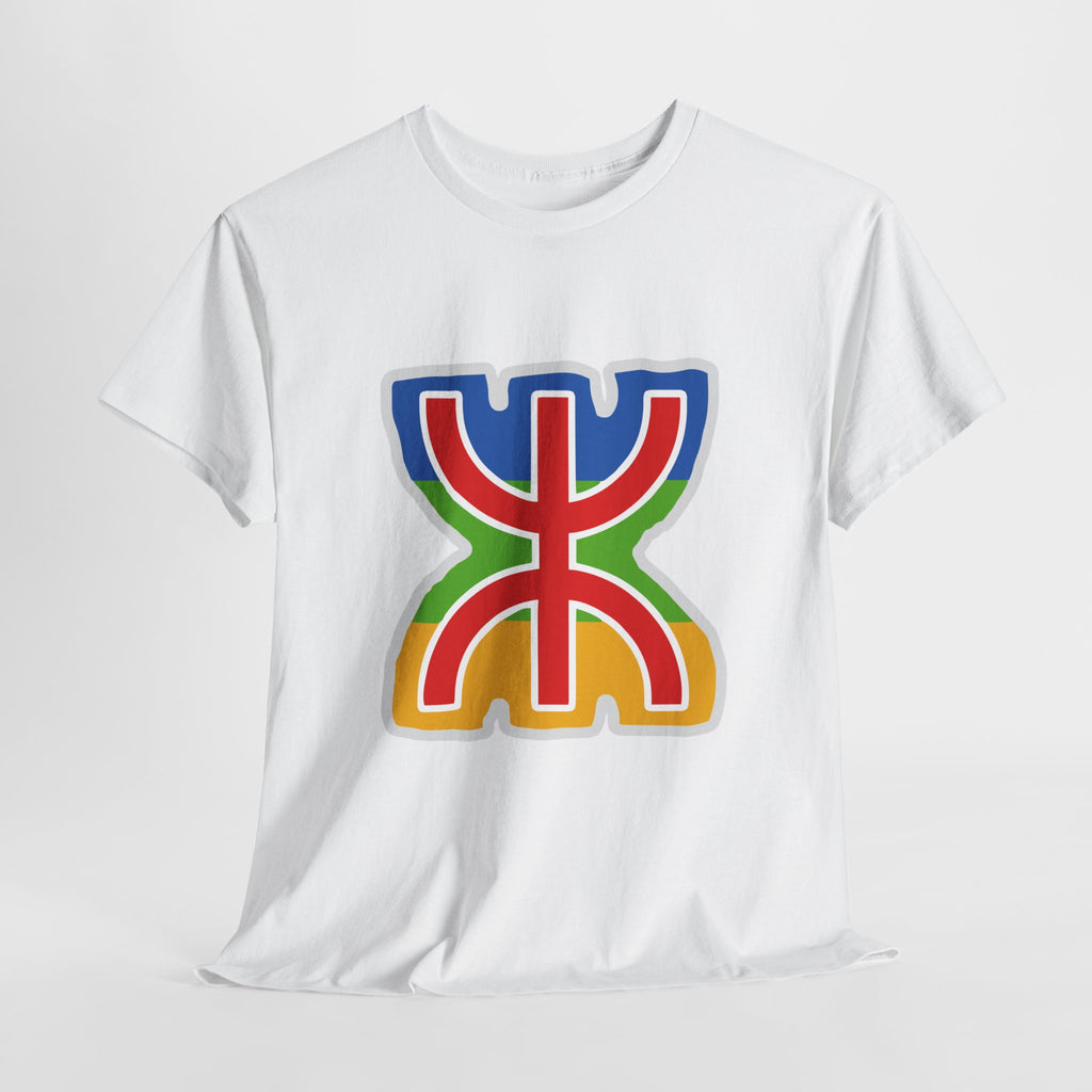 T-shirt Amazigh ⵣ aux couleurs du drapeau berbère – Streetwear Kabyle Unisexe