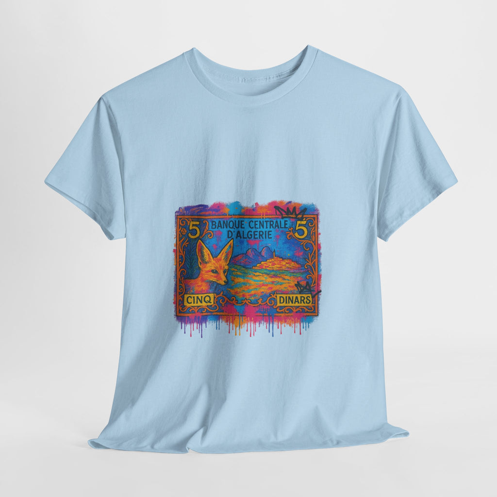 T-shirt Billet 5 Dinars Algérien – Illustration de M’hamed Issiakhem | Art & Culture Algérienne